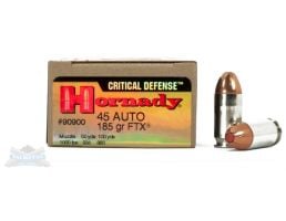 Hornady 45 Auto/ACP 185gr FTX Critical Defense Ammunition 20rds - 90900