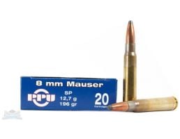 PRVI Partizan 8mm Mauser 196gr SP Ammunition 20rds - PP8.1