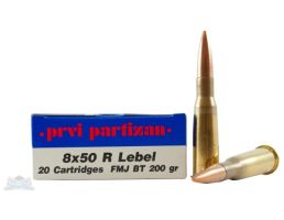 PRVI Partizan Ammunition 8x50R Lebel 200gr FMJ Ammunition 20rds - PP8.2