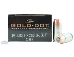 Speer 45 Auto/ACP+P 200gr Gold Dot Ammunition 20rds - 23969