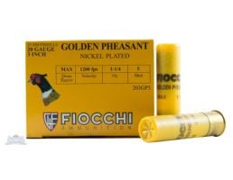 Fiocchi 20ga 3" 1-1/4oz #5 Golden Pheasant Shotshell Ammunition 25rds - 203GP5