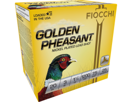 Fiocchi Extrema Golden Pheasant 3" 20 Gauge Ammo, 25 Rounds - 203GP75