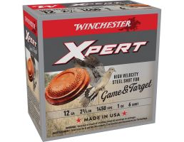 Winchester Expert Game and Target 12 Gauge 2-3/4" #6 1 oz 25rds Shotshell - Precision Load for Game and Target Shooting - WE12GTHV6