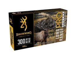 Browning Ammunition Long Range Pro Hunter .300 Win Mag 180 gr Tipped MatchKing BT 20rds Rifle Ammo for Precision Shooting - B192503002