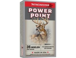 Winchester Ammunition .35 Whelen 200 gr Power-Point 20rds Rifle Ammo for High-Impact Hunting - X35W