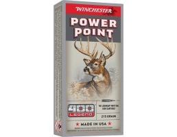 Winchester Ammunition .400 Legend 215 gr Power-Point 20rds Rifle Ammo for High-Impact Shooting - X4001