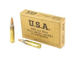 Winchester Ammunition USA .223 Remington 55 gr FMJ 20rds Rifle Ammo for Target Shooting and Training - SG223KW