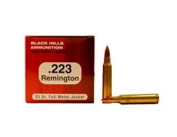 Black Hills 223 Remington 55gr FMJ Ammunition 50rds - M223N1
