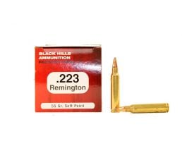 Black Hills 223 Remington 55gr Soft Point Ammunition 50rds - M223N2