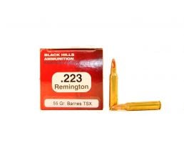 Black Hills 223 Remington 55gr Barnes TSX Ammunition 50rds - M223N17