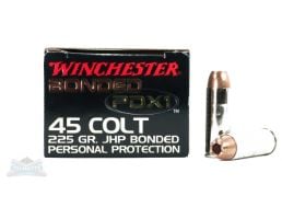 Winchester 45 Colt 225gr PDX1 Ammunition 20rds - S45CPDB
