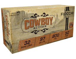 Fiocchi Cowboy Action .32 S&W Long 97gr LFP Ammo, 50rds - 32SWLL