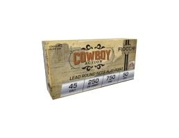 Fiocchi Cowboy Action .45 Colt 250gr LRNFP Ammo, 50rds - 45LCCA
