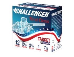 Challenger First Class Target Load 12 Gauge 2-3/4" #7.5 1 Ounce 250rds Case