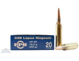 PRVI Partizan 338 Lapua Magnum 250gr HPBT Ammunition 20rds - PP3.39