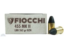Fiocchi 455 Webley 262gr LRN Ammunition 50rds - 455A