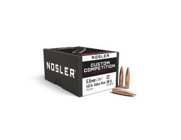 Nosler 6.5mm (.264) 140gr Custom Competition Hollow Point BT Bullets 50ct - 26725