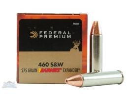 Federal 460 S&W Magnum 275gr Barnes Expander Ammunition 20rds - P460XB1