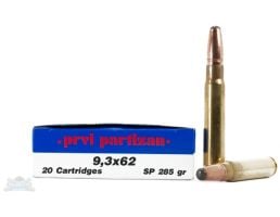 PRVI Partizan 9.3x62 285gr SP Ammunition 20rds - PP9.1