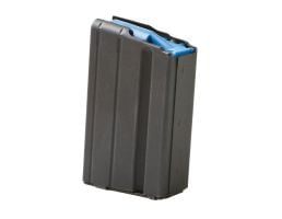 ASC Magazine AR15 65 Grendel 5rd Capacity Black Marlube Stainless Steel Blue Follower  565SSBMBLASC