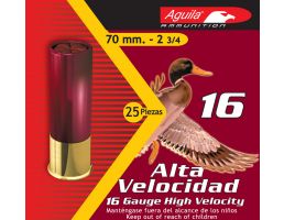 Aguila Sub-Gauge 16 Gauge 2-3/4 inches 7-1/2 Shot 1-1/8 oz Lead Shotshell, Birdshot, 25/Box - 1CHB1607