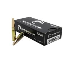 Scorpion Ammo 300BO 220gr Subsonic FMJ 20rd - 300B220-SUB20