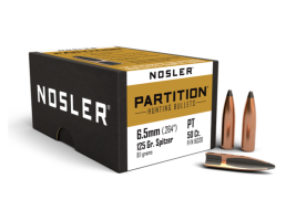 Nosler 6.5mm (.264) 125gr Partition Spitzer Bullets 50ct - 16320