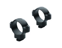 Leupold Dual Dovetail Super High 1" Tube Ring Set, Matte Black Steel - 49919