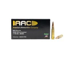 AAC 308 Winchester Ammo 175 Grain Sierra Matchking HPBT 20rd Box