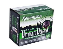 Remington 9mm 124gr BJHP Ultimate Defense Ammunition, 20 Round Box - HD9MMBN