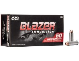 CCI BLAZER CLEAN-FIRE 158 GR TOTAL METAL JACKET FLAT NOSE .38 SPL AMMO, 50/BOX - 3475