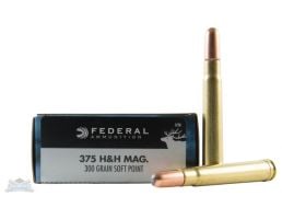 Federal 375 H&H Magnum 300gr SP Power-Shok Ammunition 20rds - 375B