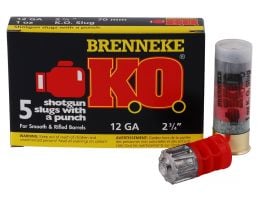 Brenneke USA KO 12 Gauge 2.75" Shotgun Slug, 5/box - SL-122KO