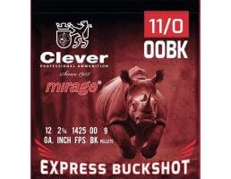 Clever Mirage Express Buckshot 12 Gauge 2-3/4" #00 Buck 250rds Case