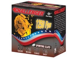 Challenger First Class Sporting Clay 20 Gauge 2-3/4" #7.5 7/8 Ounce 250rds Case