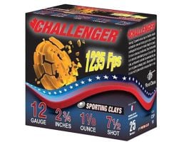 Challenger Sporting Clay 12 Gauge 2-3/4" #7.5 1-1/8 Ounce 250rds Case