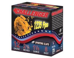 Challenger Sporting Clay 12 Gauge 2-3/4" #8 1-1/8 Ounce 250rds Case