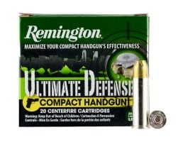 Remington 38 Special 125gr BJHP Ultimate Defense Compact Handgun 20rds - CHD38SBN