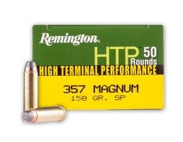Remington 357 Magnum 158gr SP High Terminal Performance Ammunition, 50 Round Box - RTP357M3