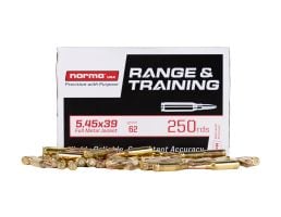 Norma Range & Training 5.45x39 62gr FMJ Bulk Ammo, 250 Rds