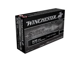 Winchester .308 Win 168 gr FMJOT Super Suppressed Ammunition, 20 Rounds - SUP308