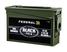 Federal 12 Gauge 00 Buckshot 2 3/4", 100 Round Ammo Can