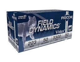 Fiocchi Field Dynamics .223 Remington 50gr V-MAX Ammo, 50rds - 223HVA50
