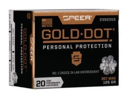Speer Gold Dot Personal Protection .357 Mag 125 gr 20 Rounds Ammunition - 23920GD