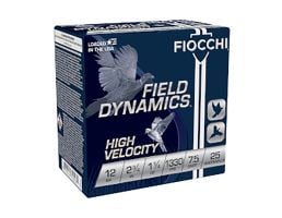 Fiocchi Shooting Dynamics 12 GA 2.75" 1.25 oz. #7.5 High Velocity 25 Shotshells - 12HV75