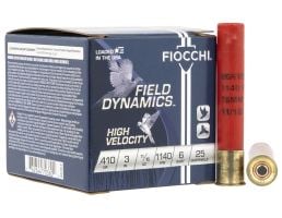 Fiocchi High Velocity .410 3" 11/16 oz. #6 25 Rounds Ammunition - 410HV6