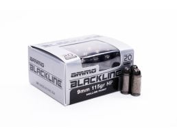 Ammo Inc BlackLine 9mm Ammo 115 Grain HP 20 Rds