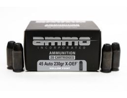 Ammo Inc BlackLine 45 ACP Ammo 230 Grain Hollow Point - 45230HP-BL20