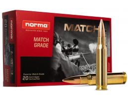 Norma Match 175gr .308 Winchester Ammo, 20rds - 10177442
