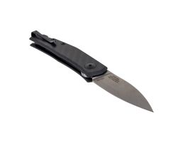 Zero Tolerance Anso 2.6" Spear Point Folding Knife, Carbon Fiber/Stonewash - 0235